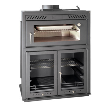 Salamandra a Lenha com Forno Practic 80 - Ferlux Salamandra a Lenha com Forno Practic 80 - Ferlux